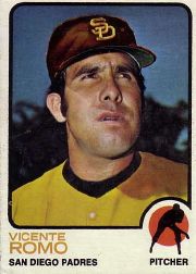 1973 Topps Baseball Cards      381     Vicente Romo
